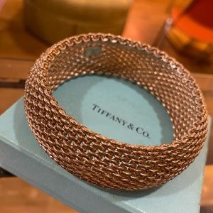 Superb Tiffany & Co. SOMMERSET sterling mesh cuff